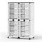 Luxor Modular Classroom Storage Cabinet - 4 stacked modules with 12 large bins MBS-STR-22-12L - alternate 2